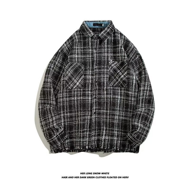 メンズ用トップス・ゆとり・シャツ・長袖・気質・原宿風・M〜3XL