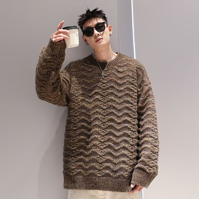 メンズ・ニットコート・アウター・気質・ニット・セーター・トップス・M〜XXL   2色