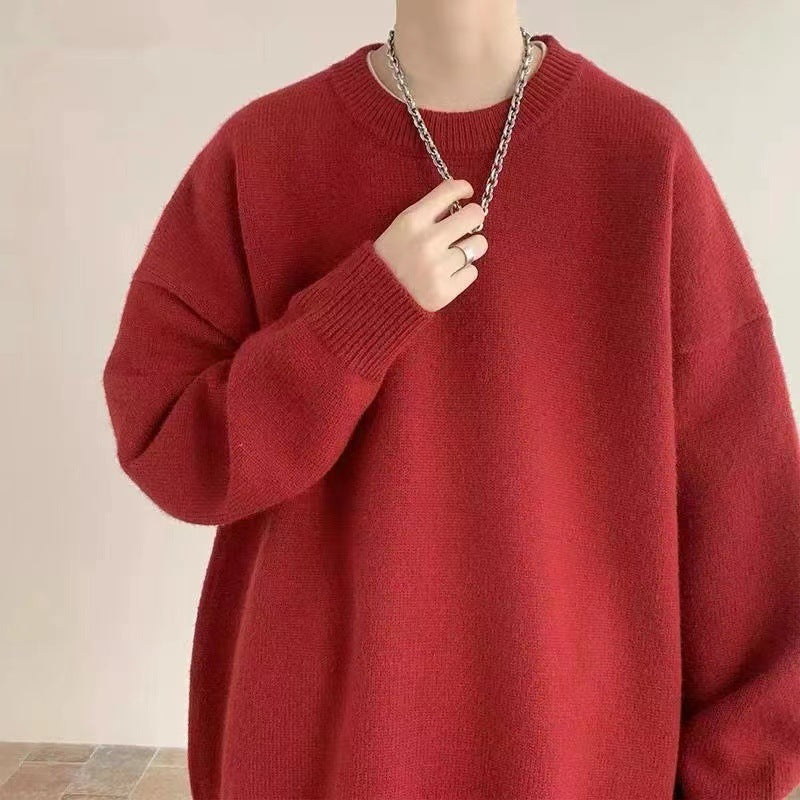 メンズ・ おしゃれ・セーター・長袖ニット・トップス・  ゆっり  ・ コート・M〜XXXL   6色