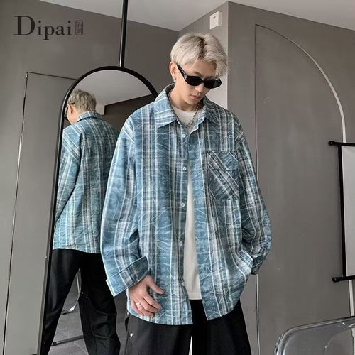 メンズ・ トップス・シャツ・ 長袖・アウター・気質・カジュアルシャツ・M〜XXXL