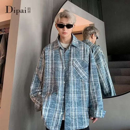 メンズ・ トップス・シャツ・ 長袖・アウター・気質・カジュアルシャツ・M〜XXXL