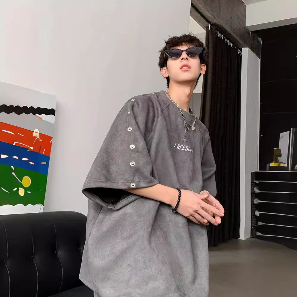 2025新作 ・メンズ・Tシャツ・ブラウス・気質・半袖tシャツ・トップス・M〜XXXL   2色