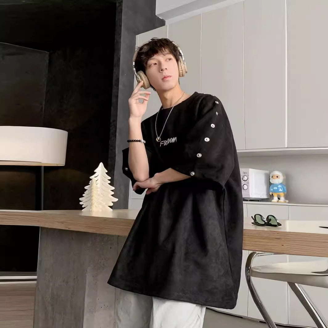 2025新作 ・メンズ・Tシャツ・ブラウス・気質・半袖tシャツ・トップス・M〜XXXL   2色