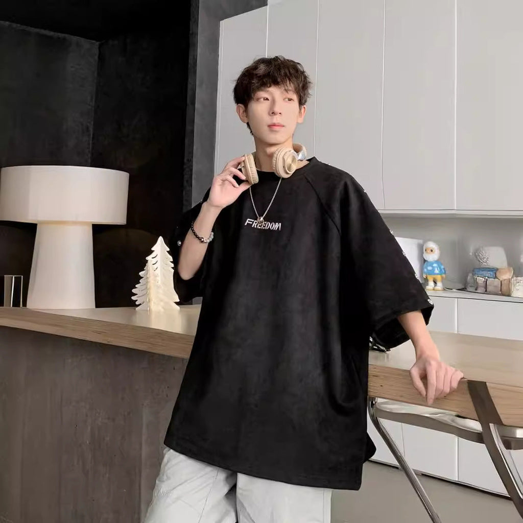 2025新作 ・メンズ・Tシャツ・ブラウス・気質・半袖tシャツ・トップス・M〜XXXL   2色