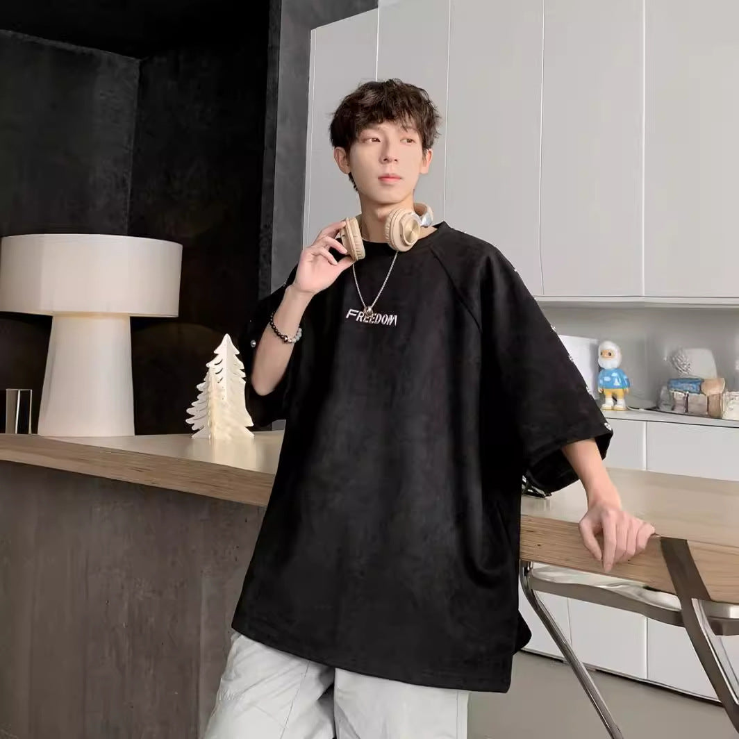 2025新作 ・メンズ・Tシャツ・ブラウス・気質・半袖tシャツ・トップス・M〜XXXL   2色