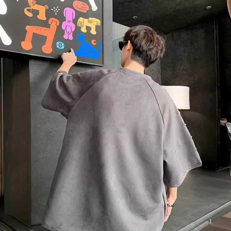 2025新作 ・メンズ・Tシャツ・ブラウス・気質・半袖tシャツ・トップス・M〜XXXL   2色