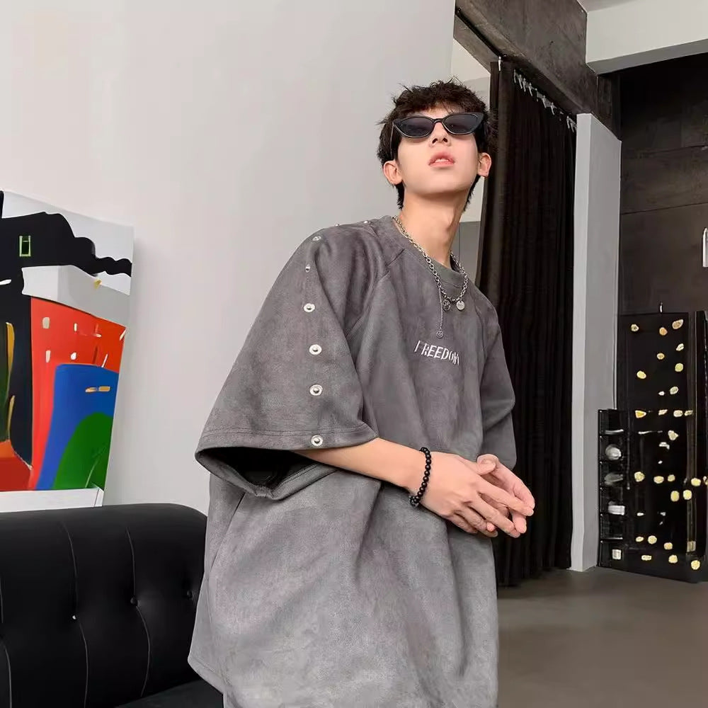 2025新作 ・メンズ・Tシャツ・ブラウス・気質・半袖tシャツ・トップス・M〜XXXL   2色