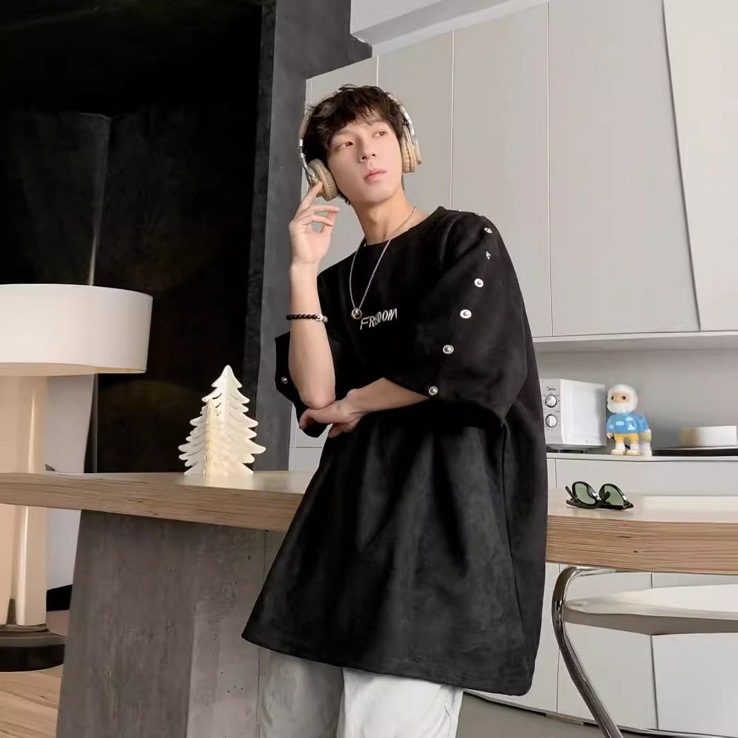 2025新作 ・メンズ・Tシャツ・ブラウス・気質・半袖tシャツ・トップス・M〜XXXL   2色