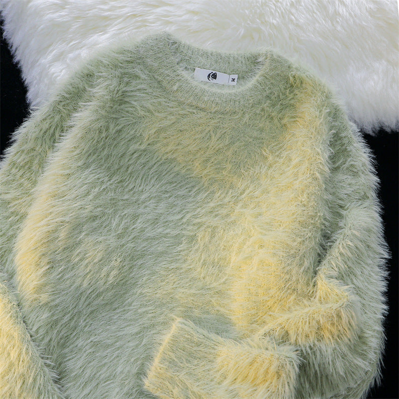 秋冬用 メンズ日系風 無地保温ニットセーター ルーズフィット 柔らかくてもちもち 丸首  8色